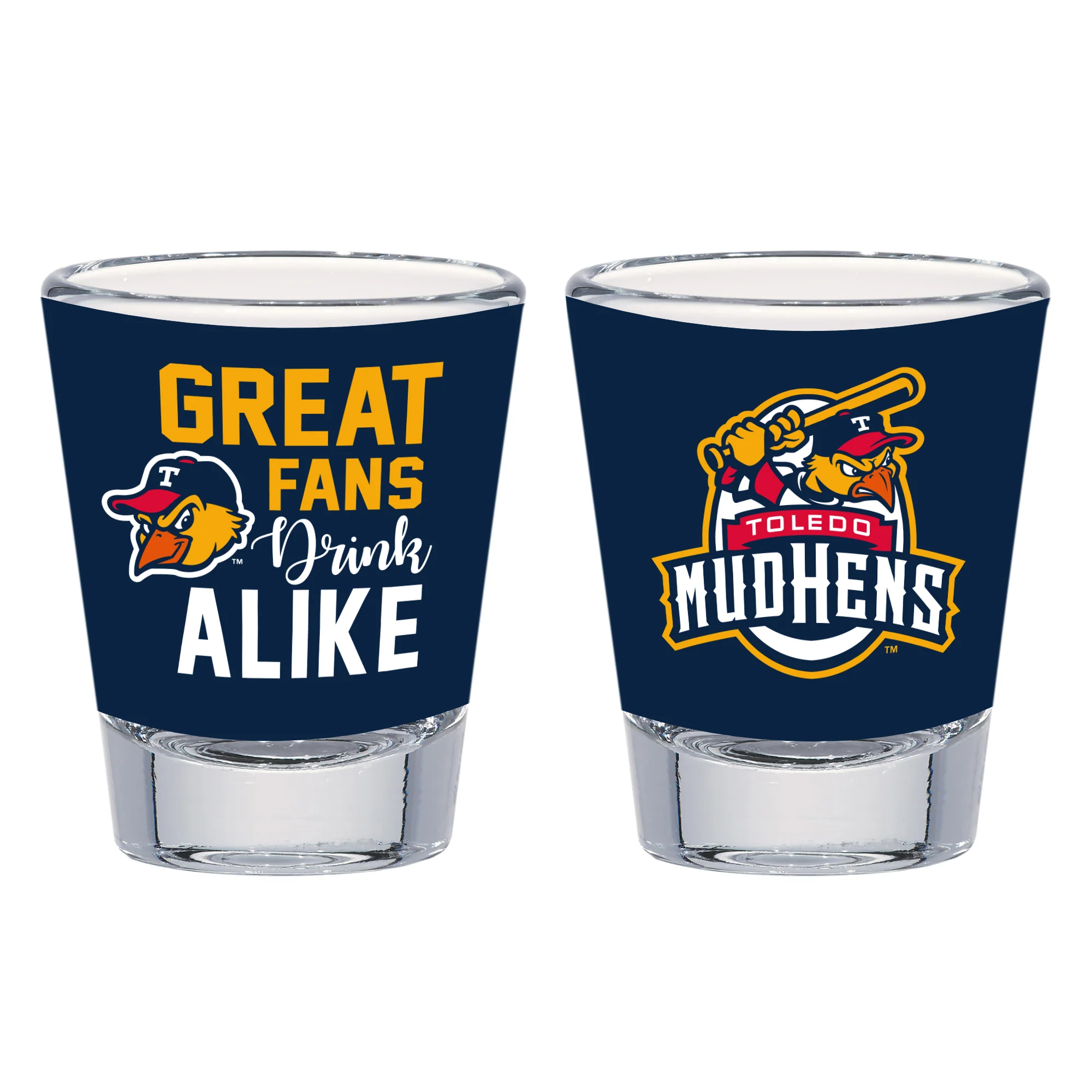 Toledo Mud Hens Fans Drink Alike Shot Glass
