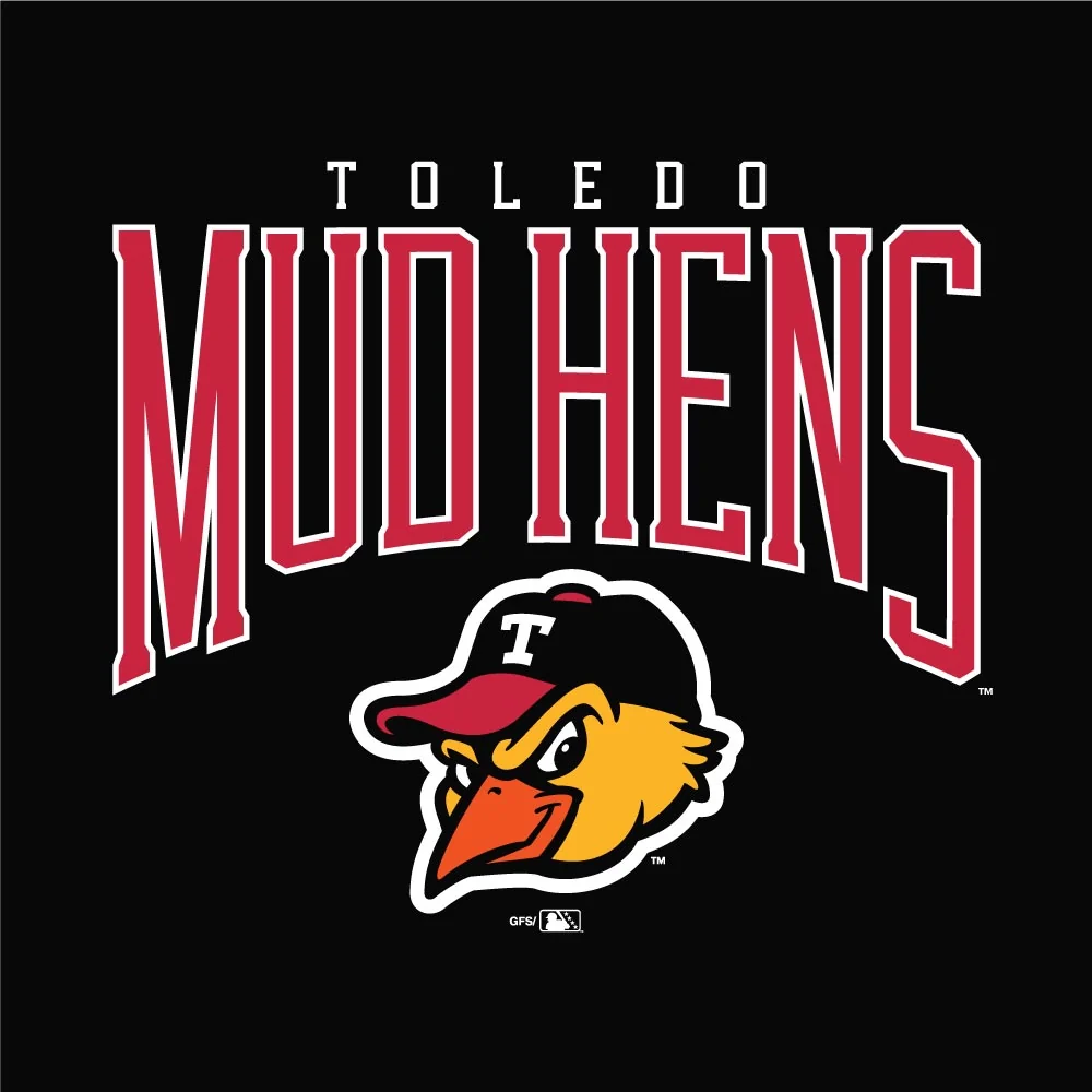 Toledo Mud Hens Ladies Black Heather Rival T - Image 2