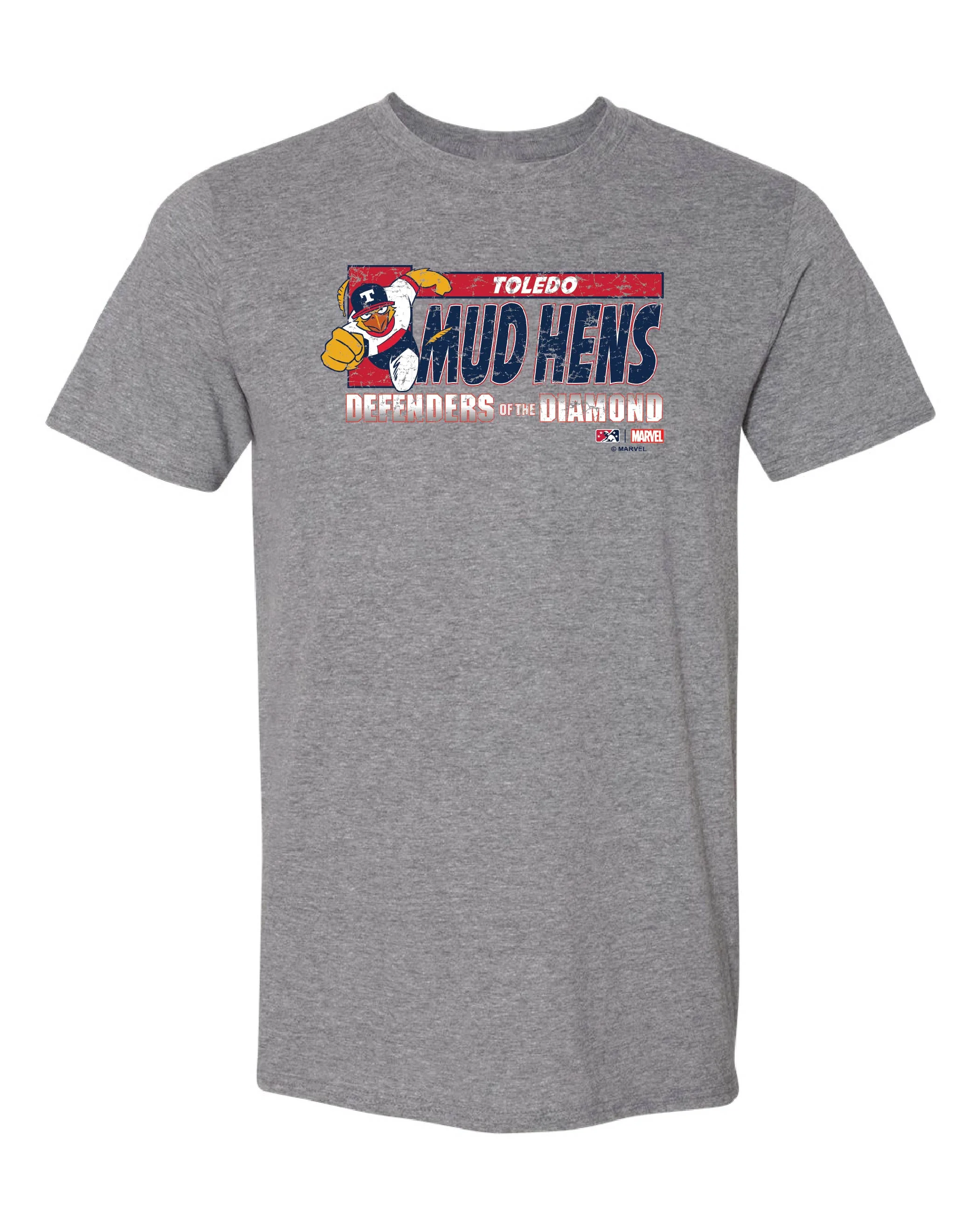 Toledo Mud Hens Marvel's Defenders of the Diamond Adult DOD T-Shirt