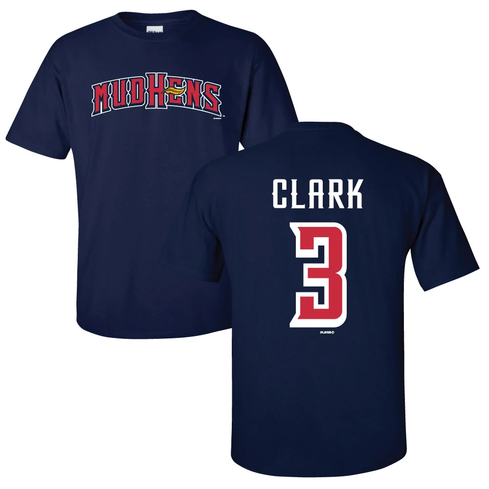 Toledo Mud Hens Max Clark Player Name & Number T