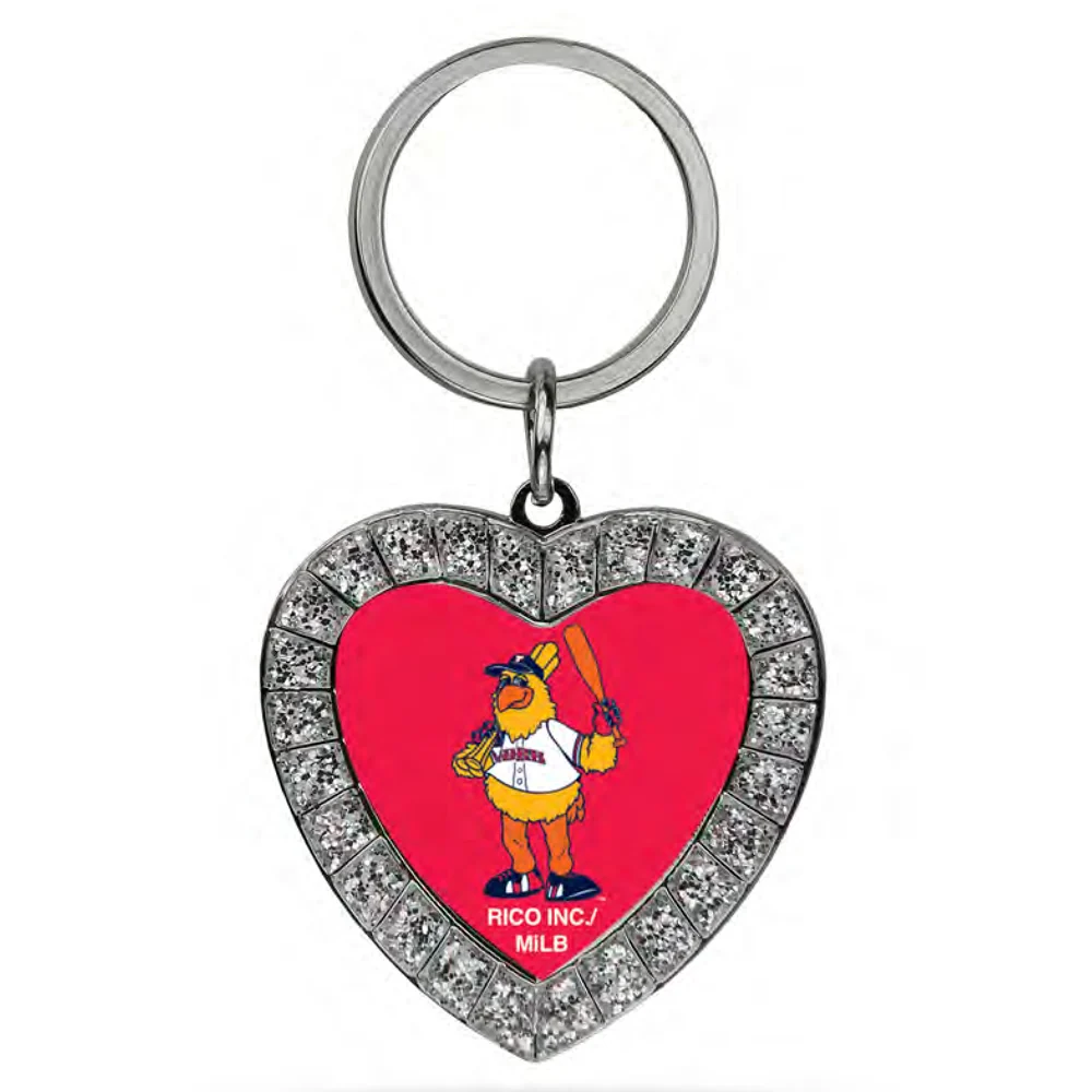 Toledo Mud Hens Muddy Rhinestone Keychain