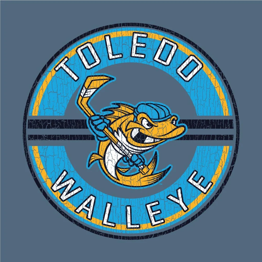 Toledo Walleye Hastings Comfort Wash Long Sleeve T-shirt - Image 4