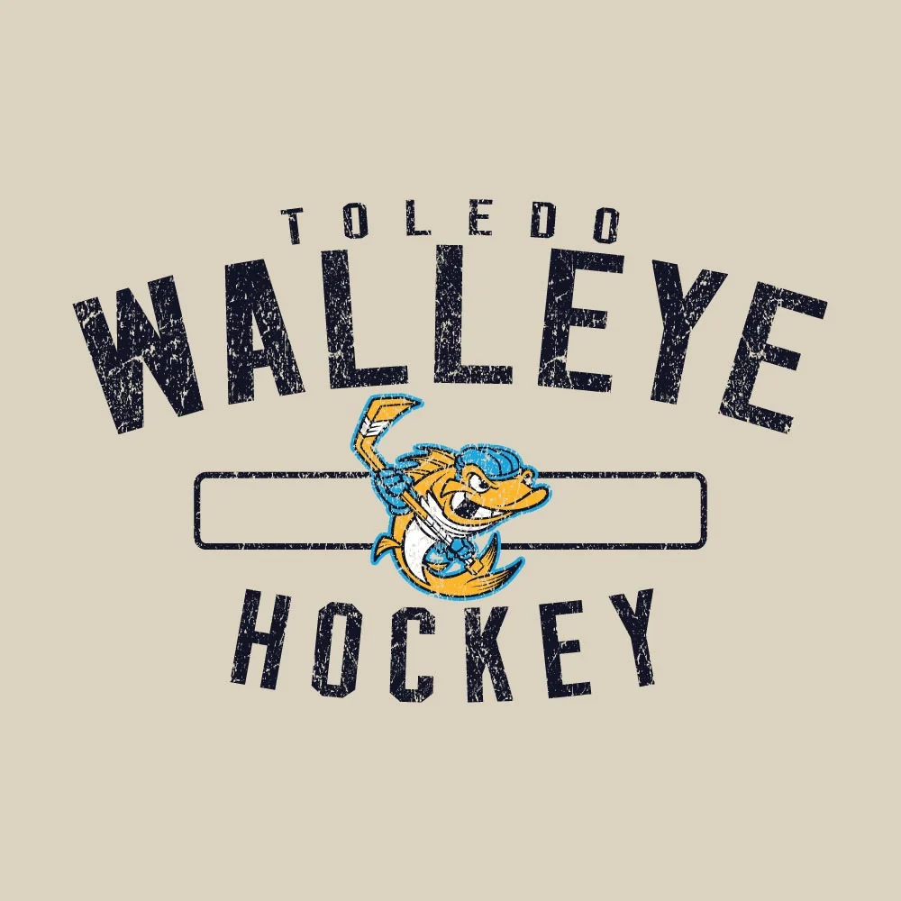 Toledo Walleye Oatmeal Powerblend Hoodie - Image 2
