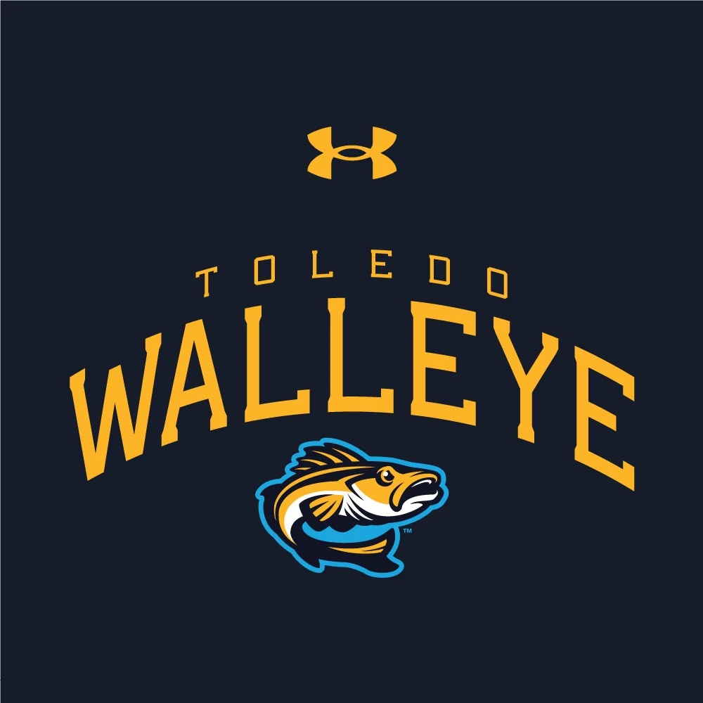 Toledo Walleye Real Fish UA Rival Fleece Hood - Image 2